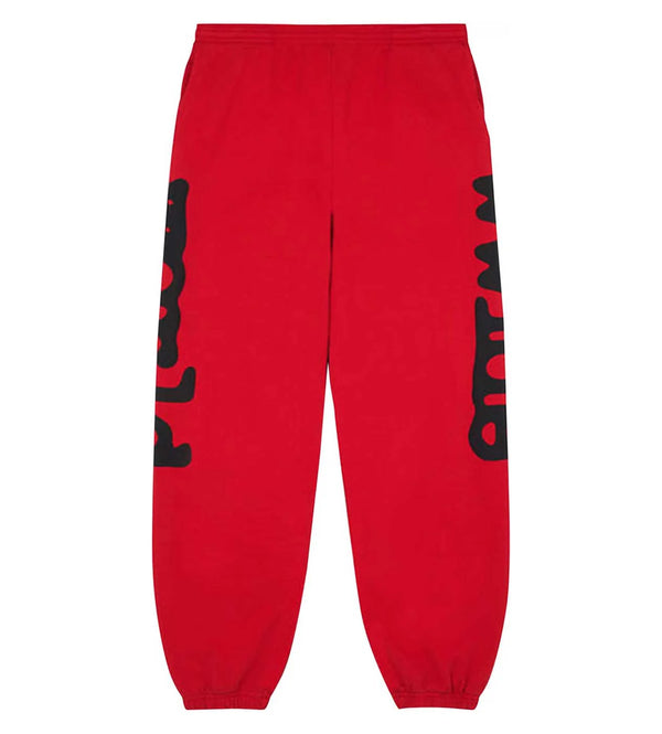 Sp5der Beluga Red/Black Sweatpants