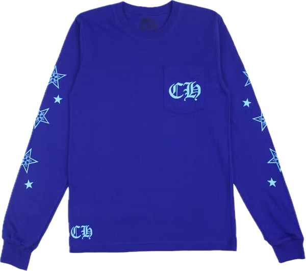 Chrome Hearts Star Blue L/S Tee