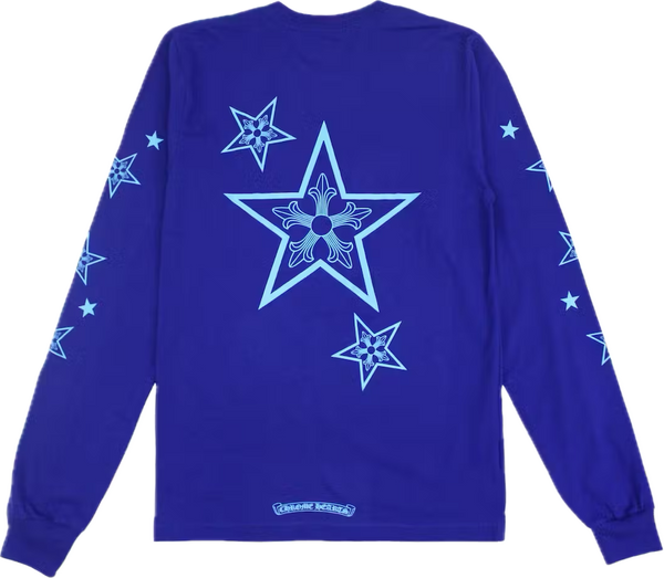 Chrome Hearts Star Blue L/S Tee