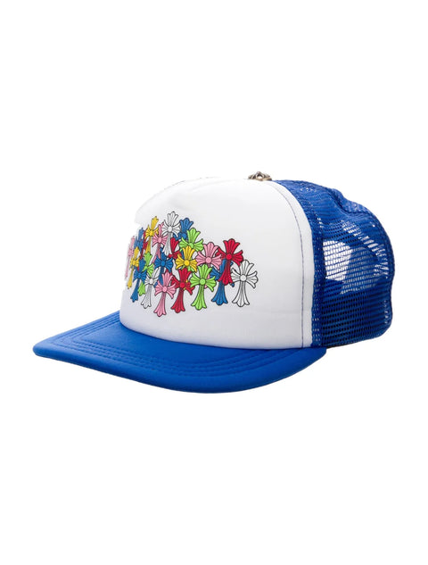 Chrome Hearts Multi Cross Blue Trucker Hat – Courtside Kicks