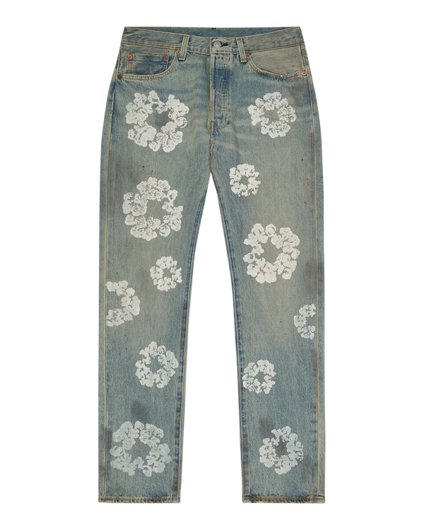 Denim Tears Cotton Wreath Dirty Light Wash Jeans