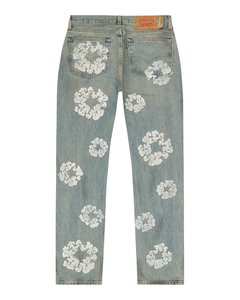 Denim Tears Cotton Wreath Dirty Light Wash Jeans