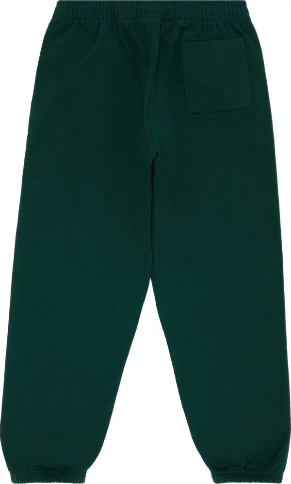 Supreme Satin Applique Dark Green Sweatpants