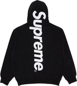 Supreme Satin Applique Black Hoodie