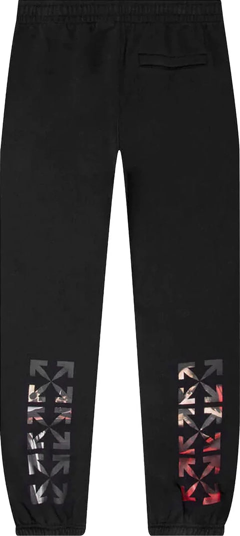 Off White Caravag Paint Black Sweatpants