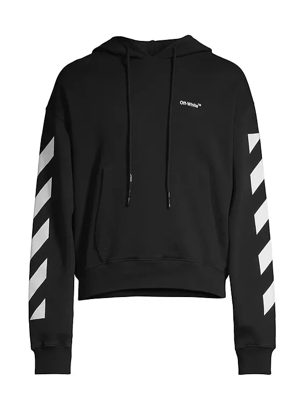 Off-White Diag Helvetica Over Black Hoodie