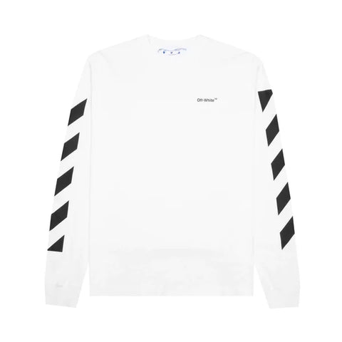 Off-White Diag Helvetica Skate White L/S Tee