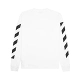 Off-White Diag Helvetica Skate White L/S Tee