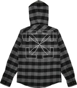 Off-White Arrow Hoodie Black Flannel