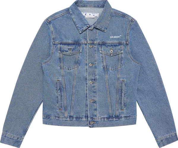 Off-White Diag Tab Blue Denim Jacket