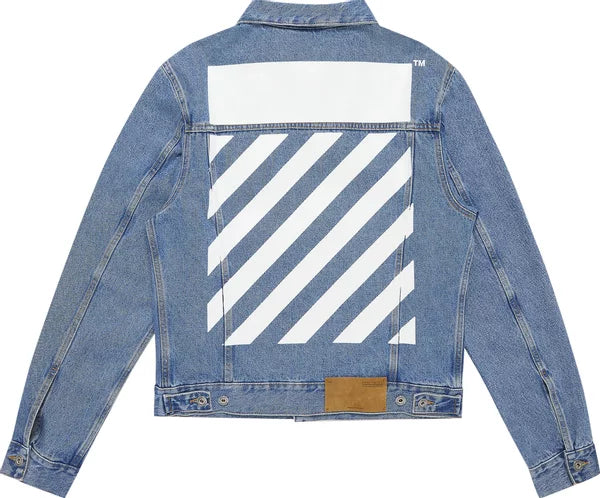 Off-White Diag Tab Blue Denim Jacket