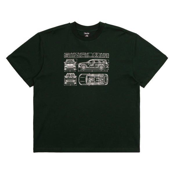 Sinclair Blueprint Dark Green Tee