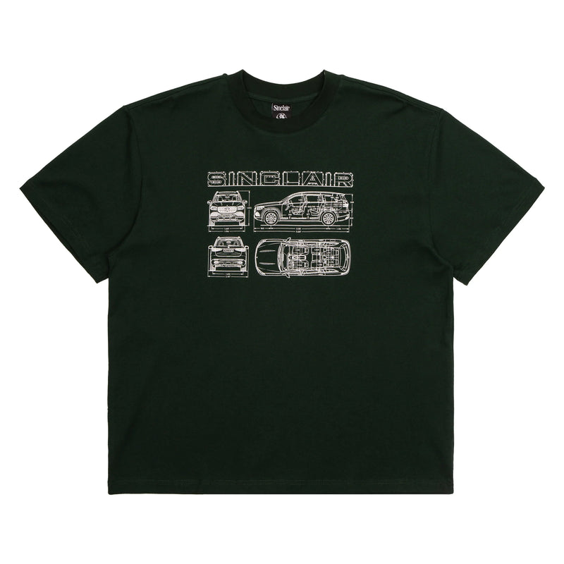 Sinclair Blueprint Dark Green Tee