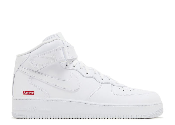 White Supreme Air Force 1 Mid