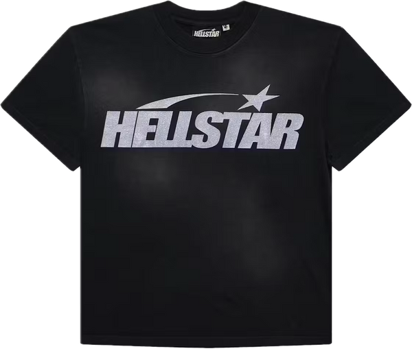 Hellstar Classic Logo Glitter Black Tee