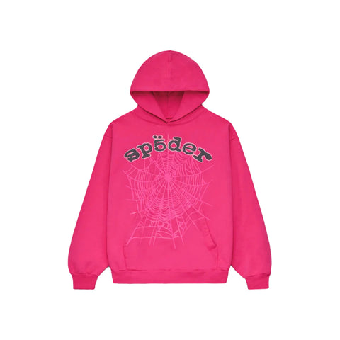 Sp5der Pink Legacy Hoodie
