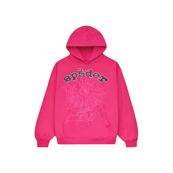 Sp5der Pink Legacy Hoodie