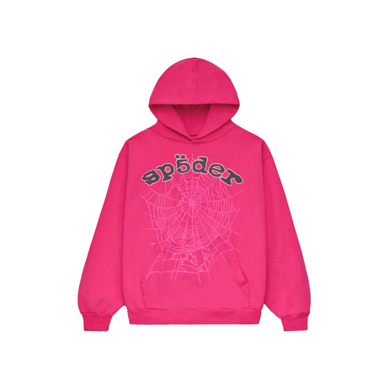 Sp5der Pink Legacy Hoodie