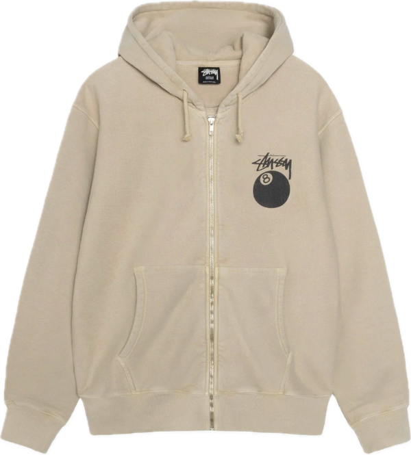 Stussy 8 Ball Khaki Zip Up