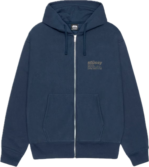Stussy DNA Navy Zip Up