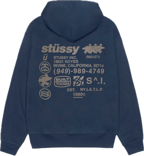 Stussy DNA Navy Zip Up