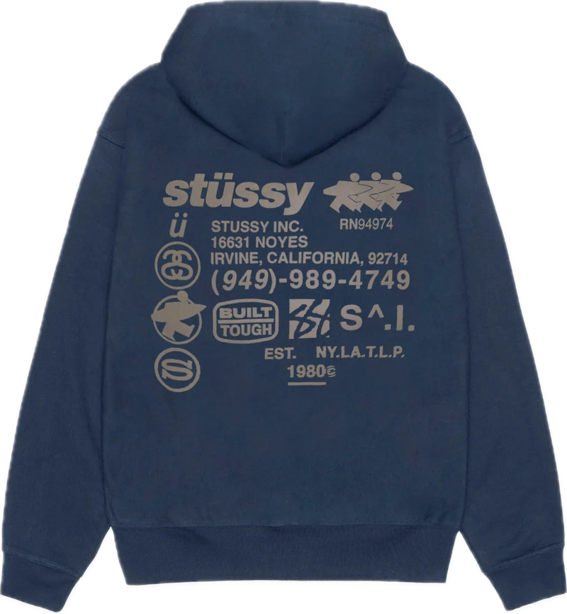 Stussy DNA Navy Zip Up