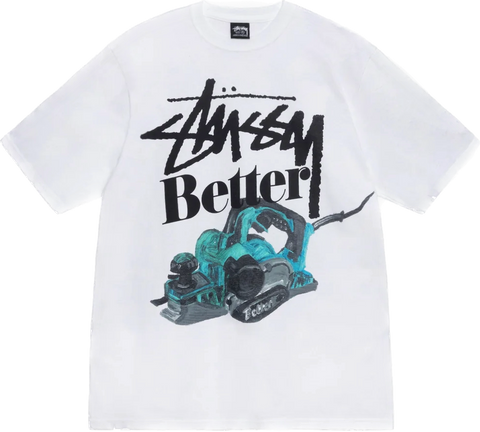 Stussy Built Better White Tee