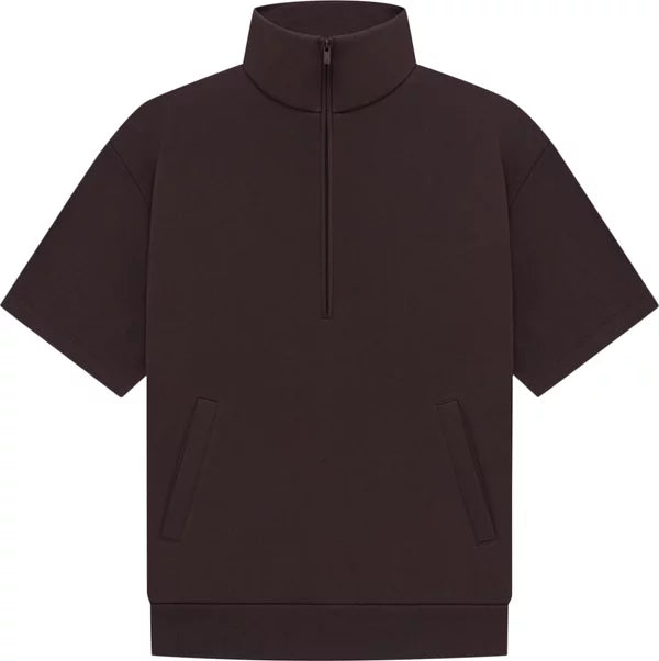 Essentials Halfzip 3/4 Sleeve Shirt Plum