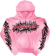 Hellstar Brainwashed Without Brain Pink Hoodie