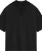 Essentials V Neck Jet Black Tee