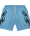 Hellstar Flame Light Blue Shorts