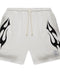 Hellstar Flame White Shorts
