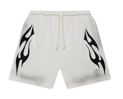 Hellstar Flame White Shorts