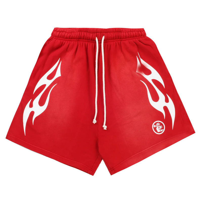 Hellstar Flame Red Shorts