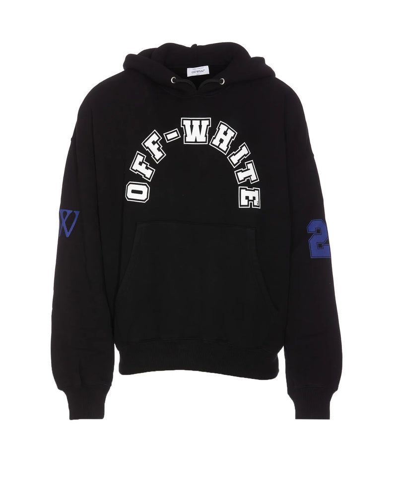 Off-White Football Print Black Hoodie