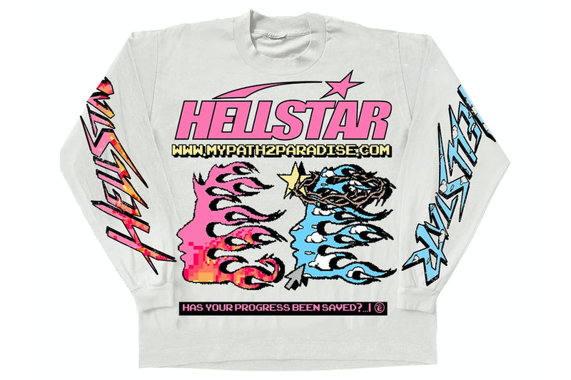 Hellstar Pixel Cream L/S Tee