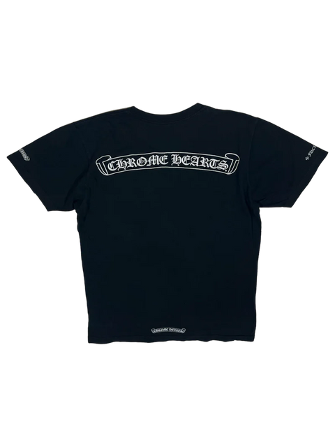 Chrome Hearts USA Spell Out Black Tee