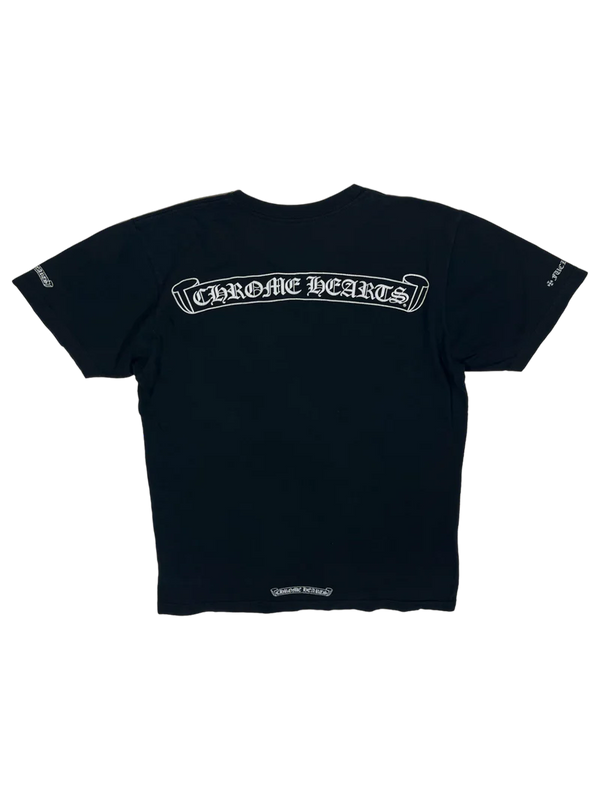 Chrome Hearts USA Spell Out Black Tee