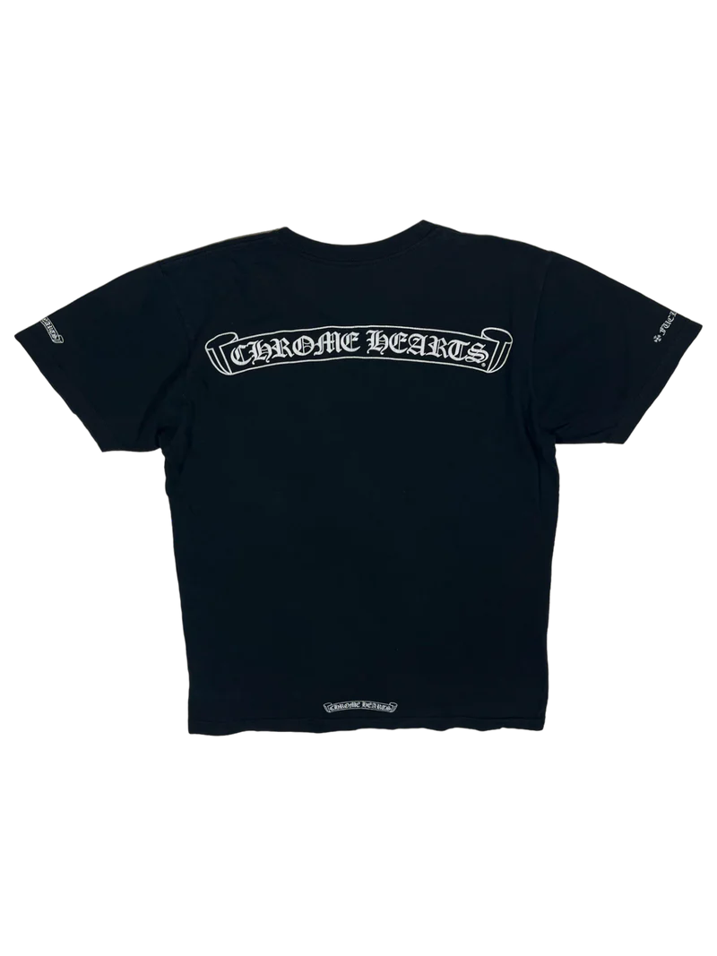 Chrome Hearts USA Spell Out Black Tee