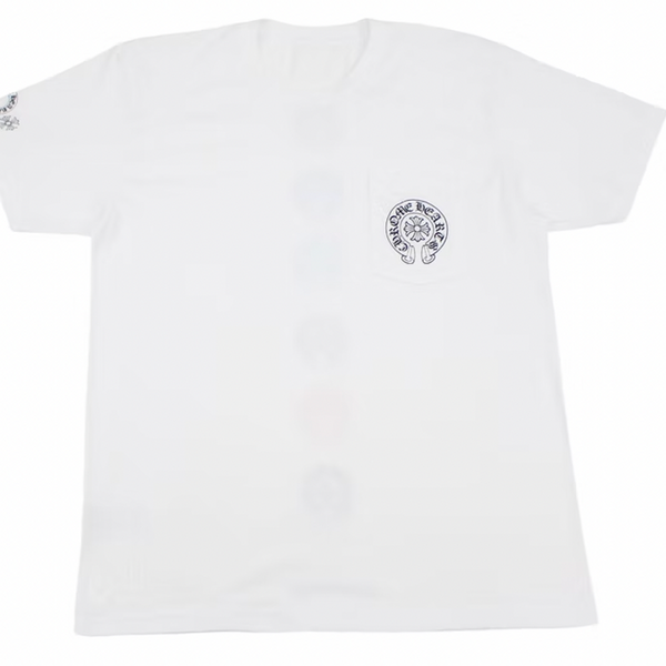 CHROME HEARTS / Multicolor Back Horseshoe Tee/Tシャツ/M/コットン/WHT Chrome Hearts Multi Color Horseshoe White Tee – Courtside Kicks