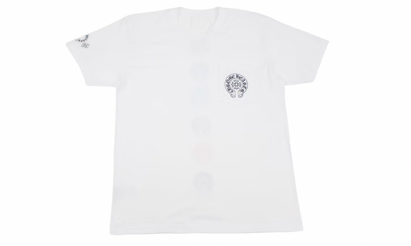 Chrome Hearts Multi Color Horseshoe White Tee – Courtside Kicks Chrome Hearts Multi Color Horseshoe White Tee – Courtside Kicks