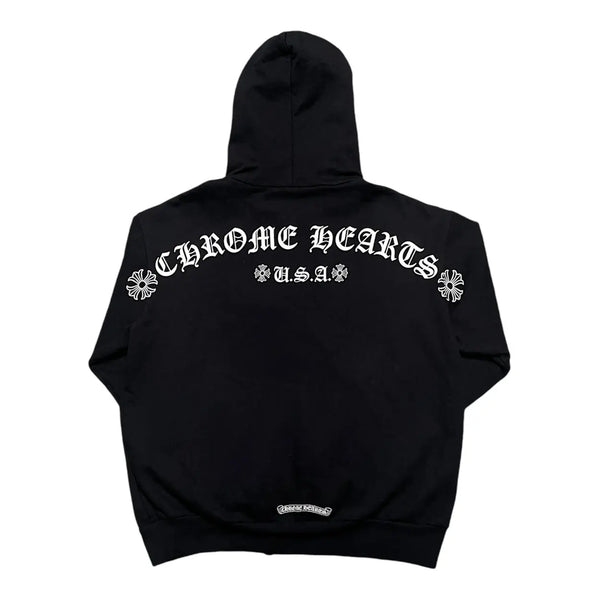 Chrome Hearts Shoulder Logo Black Zip Up