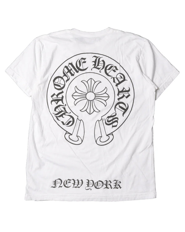 Chrome Hearts New York Horseshoe White Tee