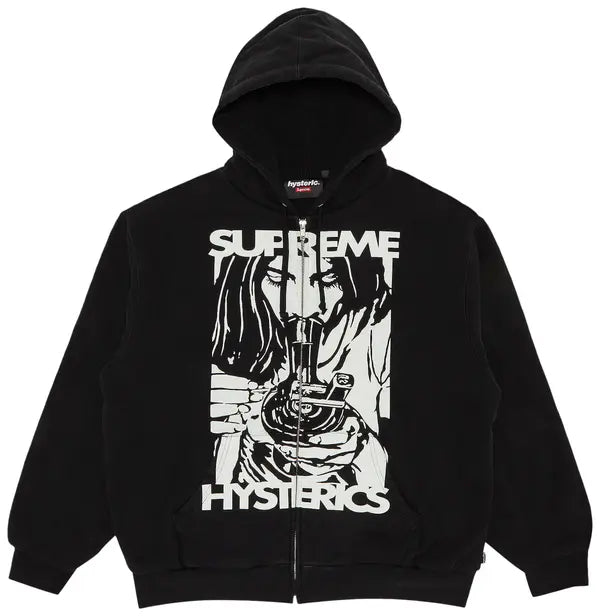 Supreme Hysteric Glamour Thermal Lined Zip Up Black