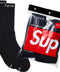 Supreme Black Crew Socks (1 Pair)