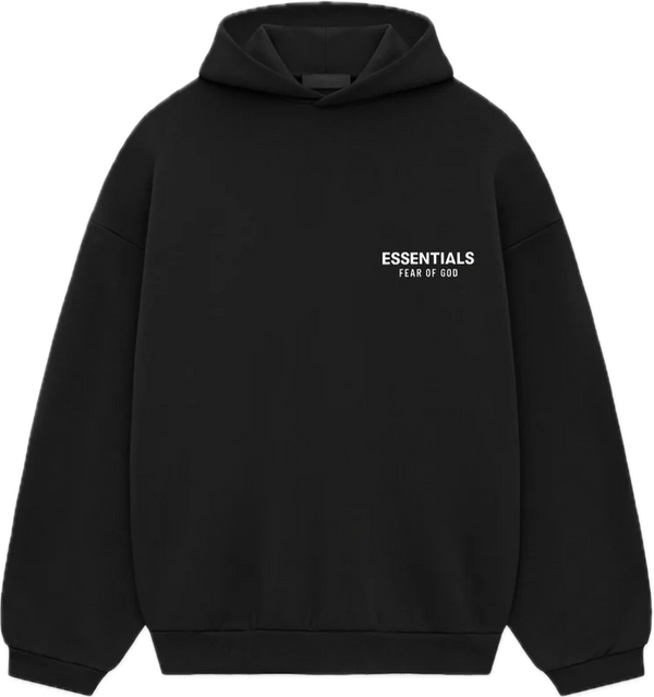 Essentials Black Fleece Hoodie