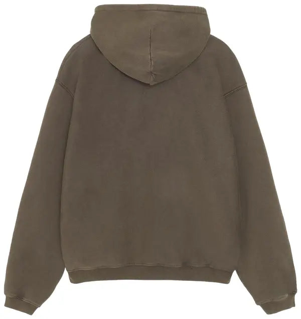 Stussy Faded Graphic Olive Zip Up