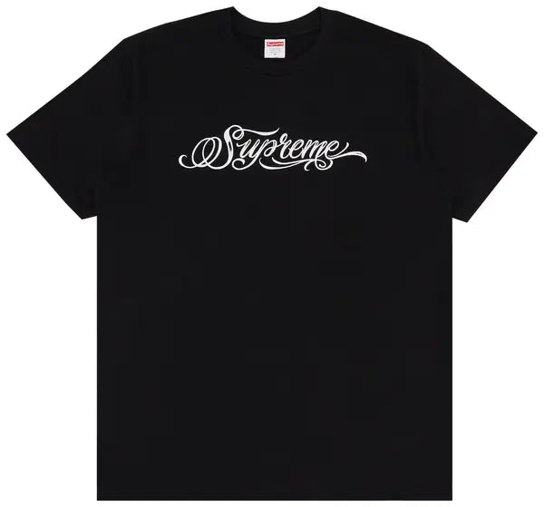 Supreme Script Black Tee