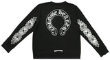 Chrome Hearts Horseshoe Black L/S Tee