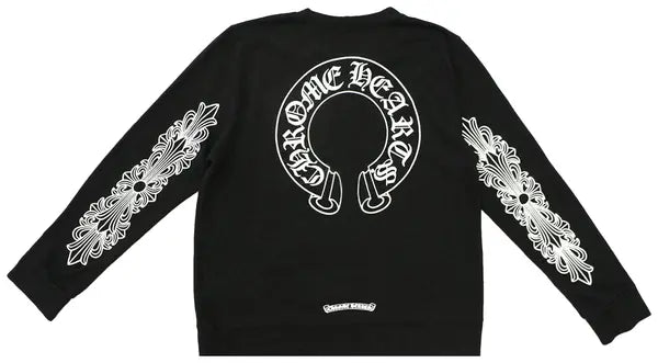 Chrome Hearts Horseshoe Black L/S Tee